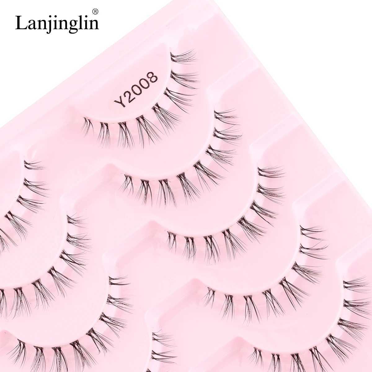 Natural Long 3/10 Pair 3D Mink Soft Wispy Fluffy False Eyelash Extension Makeup Tool False Eyelash Maquillaje C liosW241024