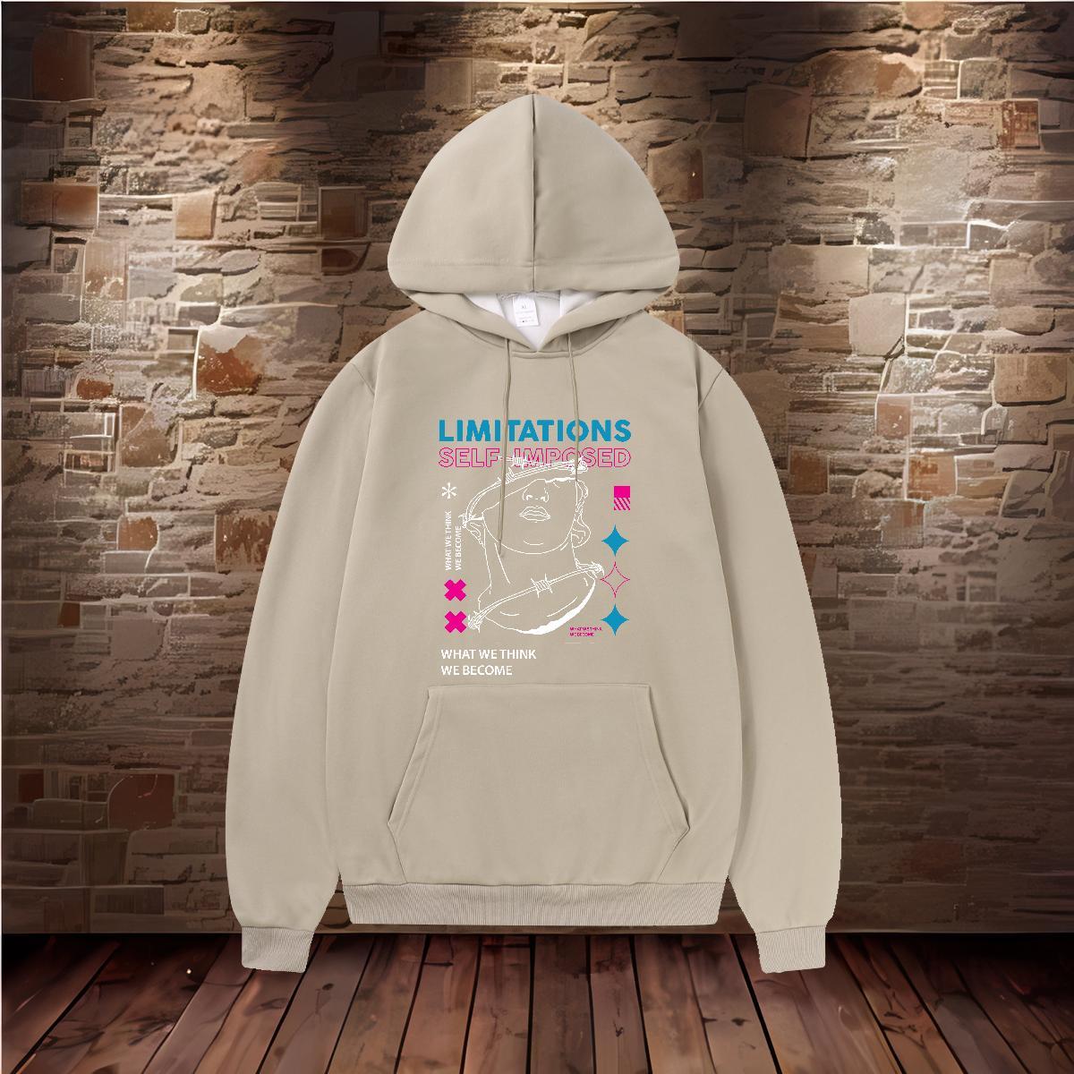 2024 DIY Men Hoodie Hooded Collar Wholesale Men Tops Hoodie Graphic Top Pullover Hoodie Street Casual Cotton 350g