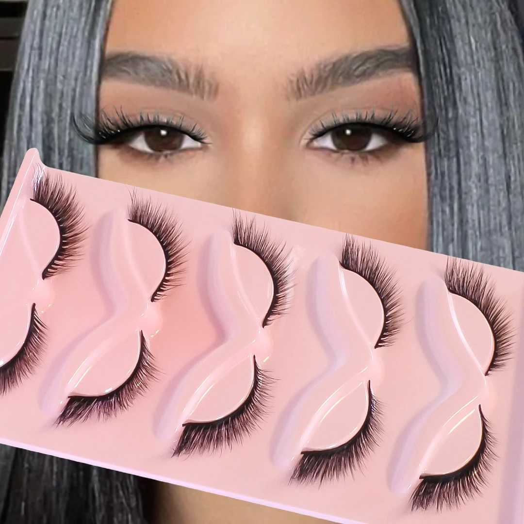 5 sets of Wispy Fox eyelashes artificial mink wings cat eye eyelashes natural false eyelashes supplierW241024