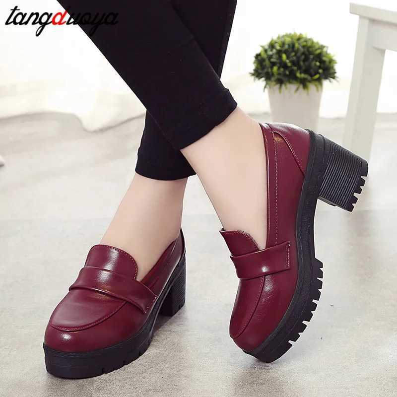High Quality Japanese high school student shoes girl Lolita shoes cosplay shoes JK uniform PU leather Loafers casual shoes T241024