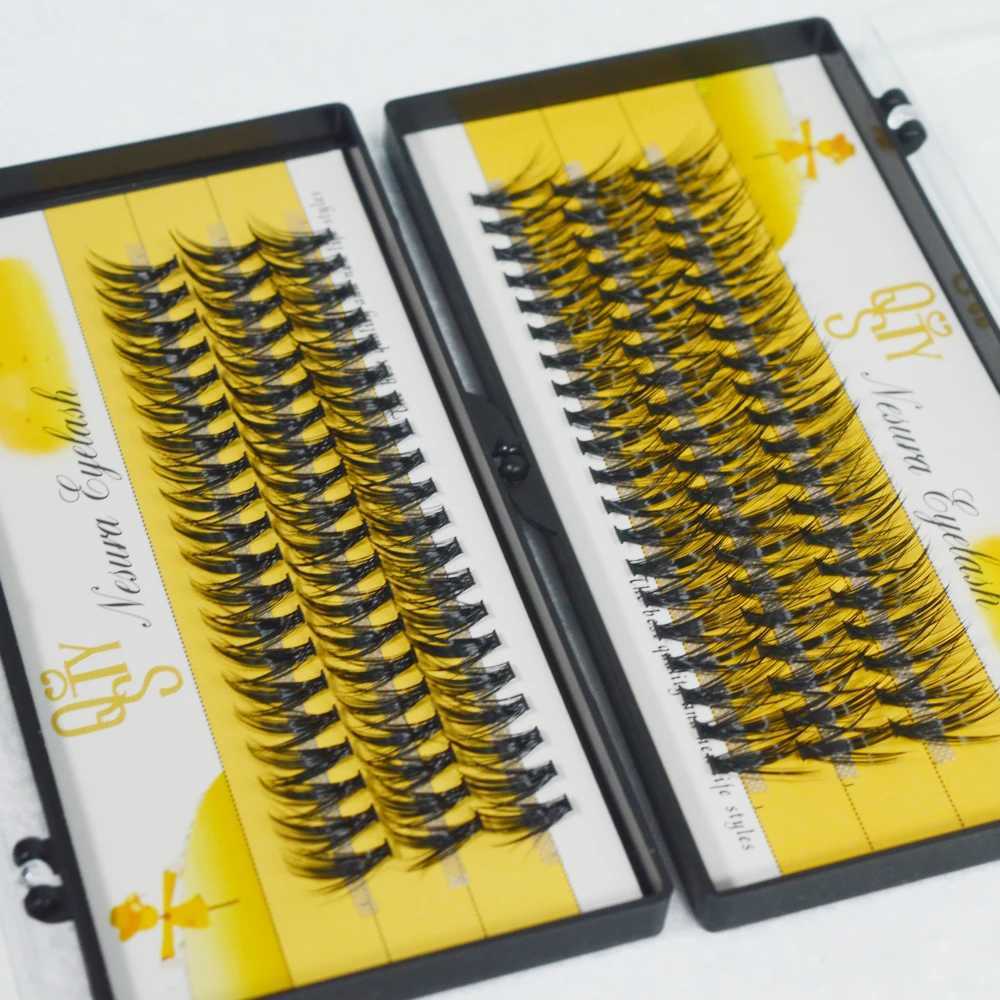QSTY Super Bundles 3D mink personal eyelash extension fake 30D Russian curly cluster eyelashes natural artificial makeup eyelashesW241024