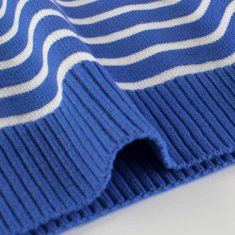 2022 Spring/Winter Childrens Striped Sports Shirt Suitable for Boys and Girls Clothing 100% Cotton Childrens Knitted Casual Sports Shirt W241025