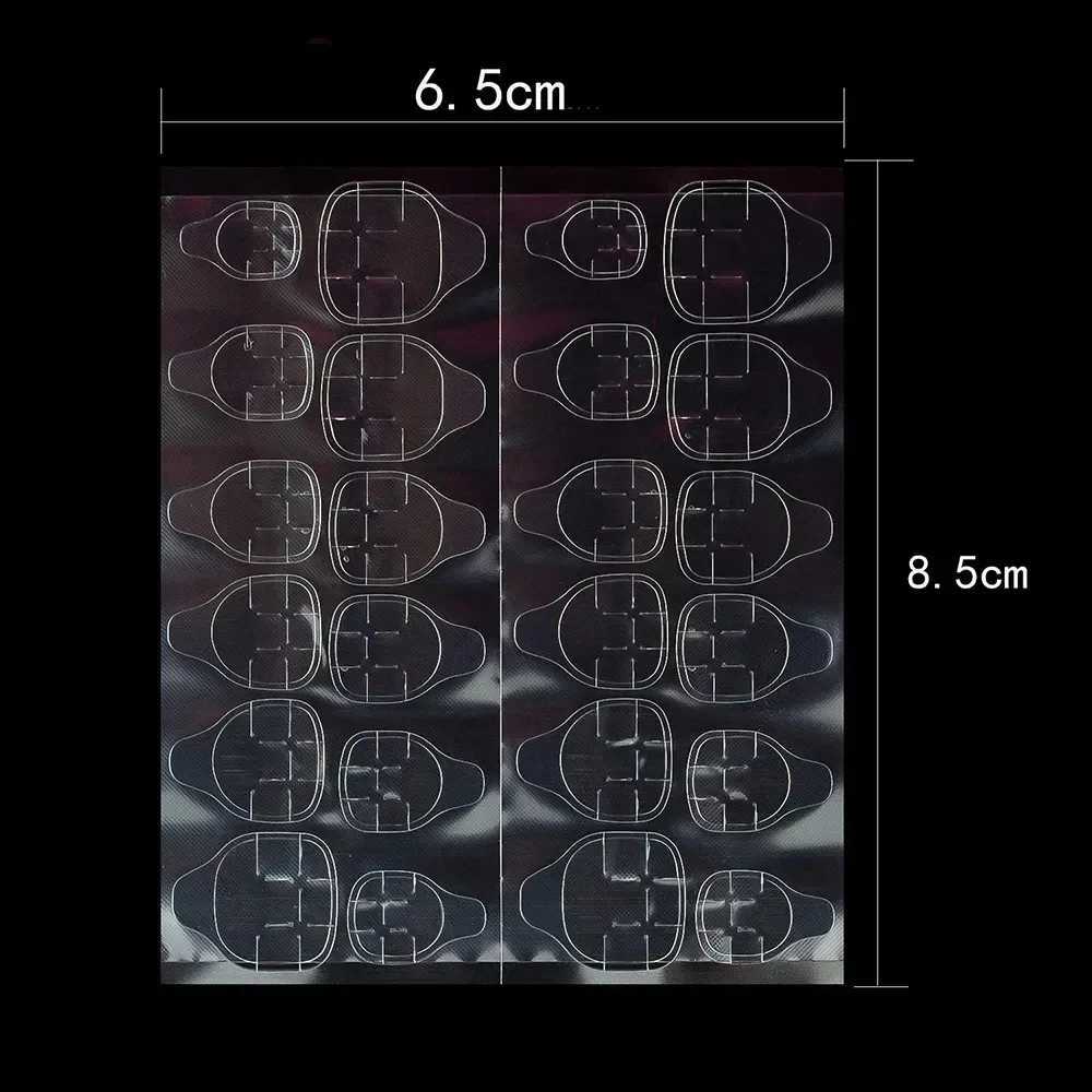 240Pcs/lot Nail Art Adhesive Tapes Glue Sticker Nail Jelly Glue Double Sided False Fake Nail Glue Women Nails Art Tool WholesaleXJ241025