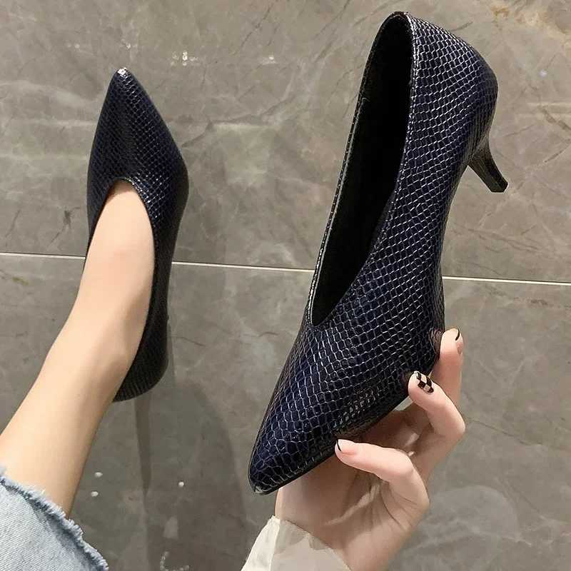 High Quality Sexy Pointed Toe Womens Shoe Designer High Heels Fad Leather Shoes Trend New Luxury Party Pump Shallow Zapatos Mujer T241024