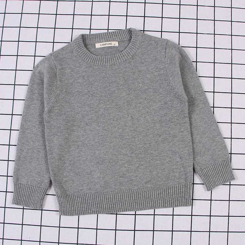 Childrens Baby Boys and Girls Solid Color Pullover Sweater Casual Autumn Baby Boys and Girls Long Sleeve Candy Color Knitted Childrens Sweater W241025