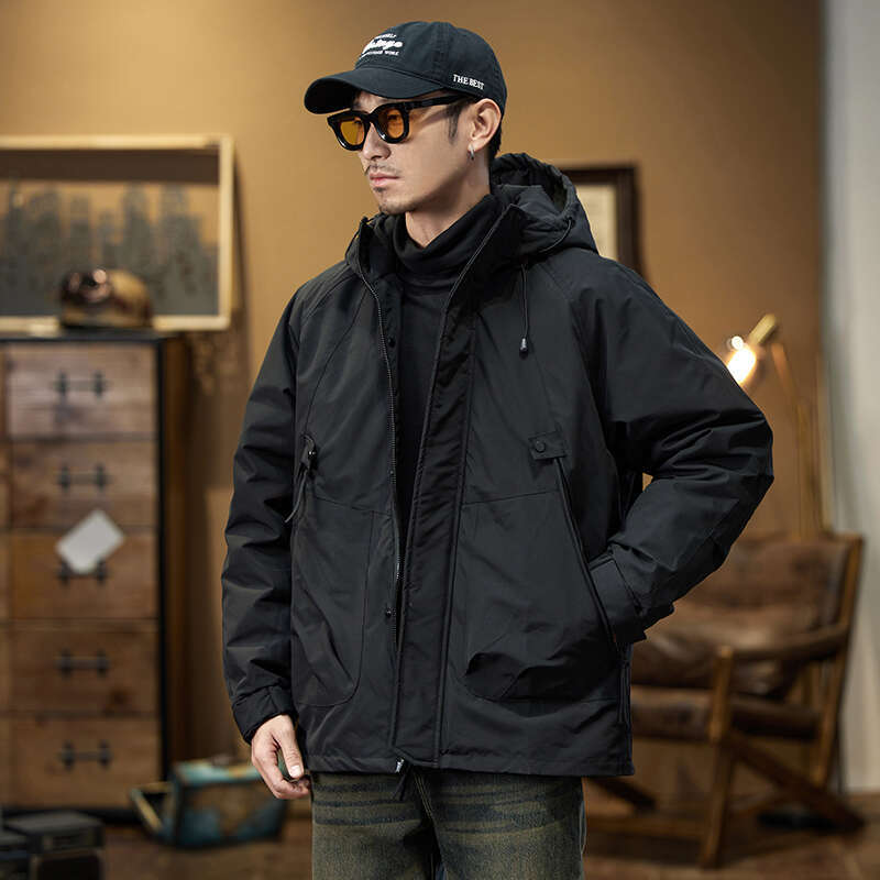 Winter New American Cargo Down Men's Winter Jacket Outdoor Waterproof Warm Removable Inner Er Three-In-One Stormtroope