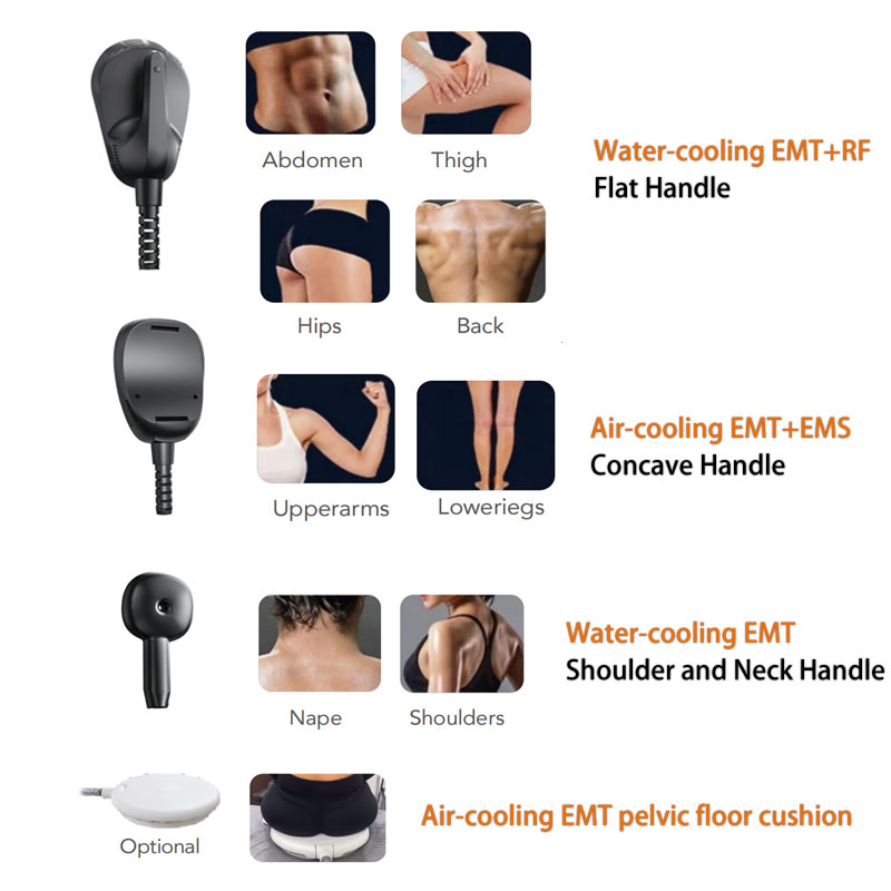 2024 Lastest EMS EMT 4 handle emslim hiemt ems machine RF body sliming Equipment