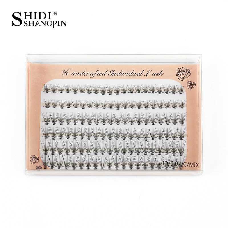 6 rows 120 bundles of eyelash extensions natural Russian curls false eyelashes curled eyelashes personal 10/20/30D clusters false eyelashes makeupW241