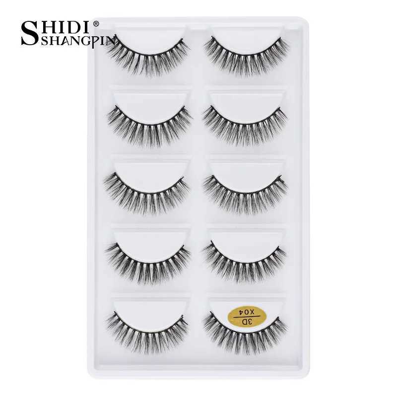 3/5 pairs of hot selling natural long 3D mink eyelashes soft short artificial Cils handmade false eyelash makeup tool eyelash extension maquiagemW2410
