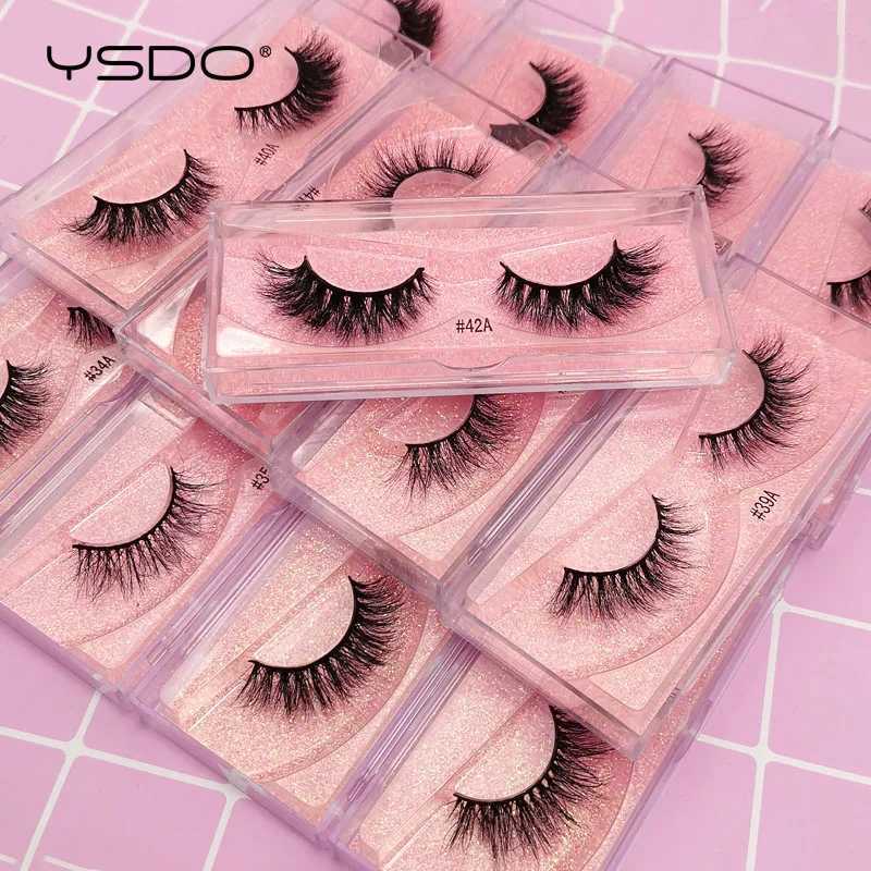 YSDO 1 pair of 3D mink eyelashes fluffy dramatic eyelash makeup Wispy mink eyelashes natural long holiday eyelashes thick false eyelashesW241024