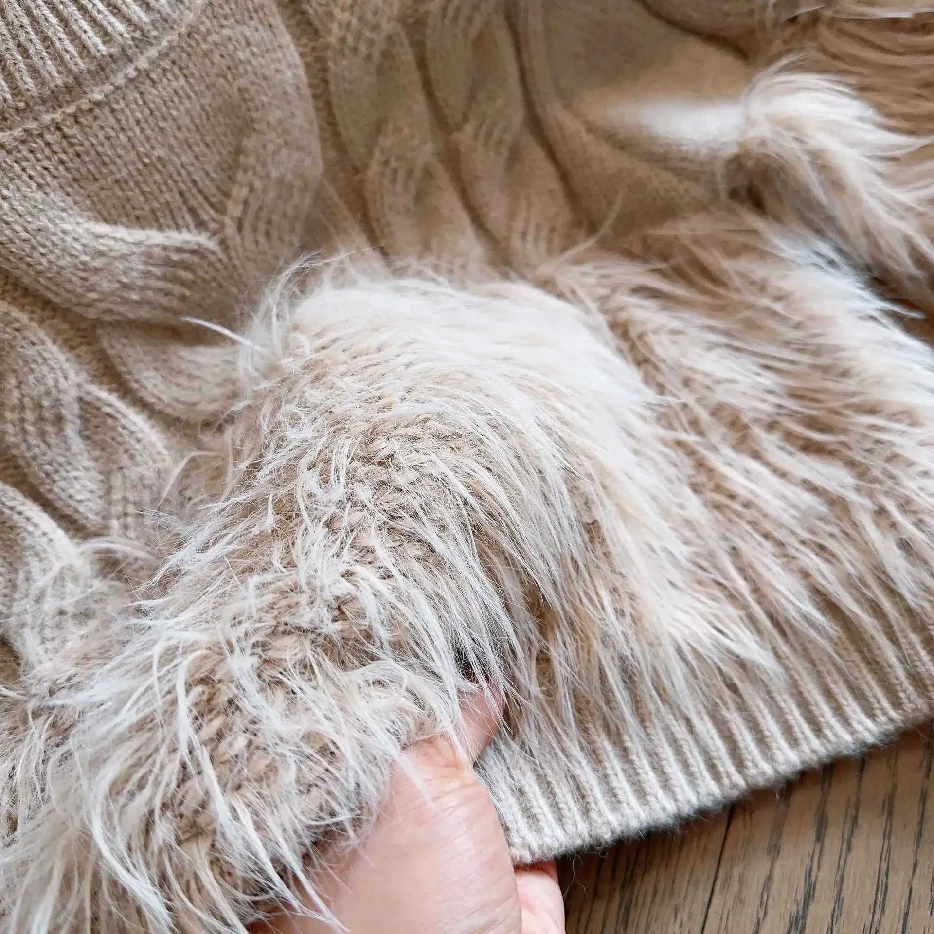 Girl Autumn Winter Sweater 2024 New Girl Baby Korean Fashion Coat Solid Color Design Version Loose Girl Top W241025