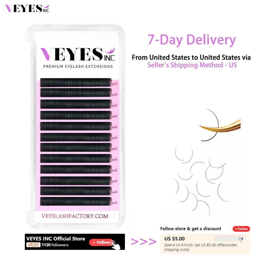 Veyes Inc. Personal Eyelash Extension Artificial Mink Matte Eyelash 8-20mm Veyelash Professional Classic Natural Eyelash WholesaleW241024