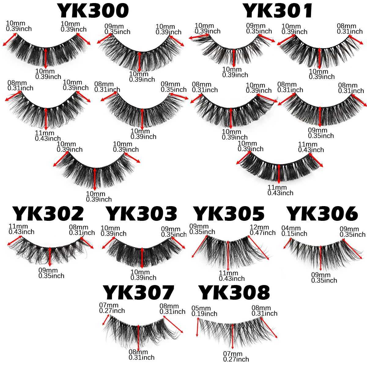 3/5/10 Double Cat Eyelash Fluffy False Eyelash Wispy Half Eyelash Natural Long Volume Eyelash Extension False Roll Makeup ToolW241024