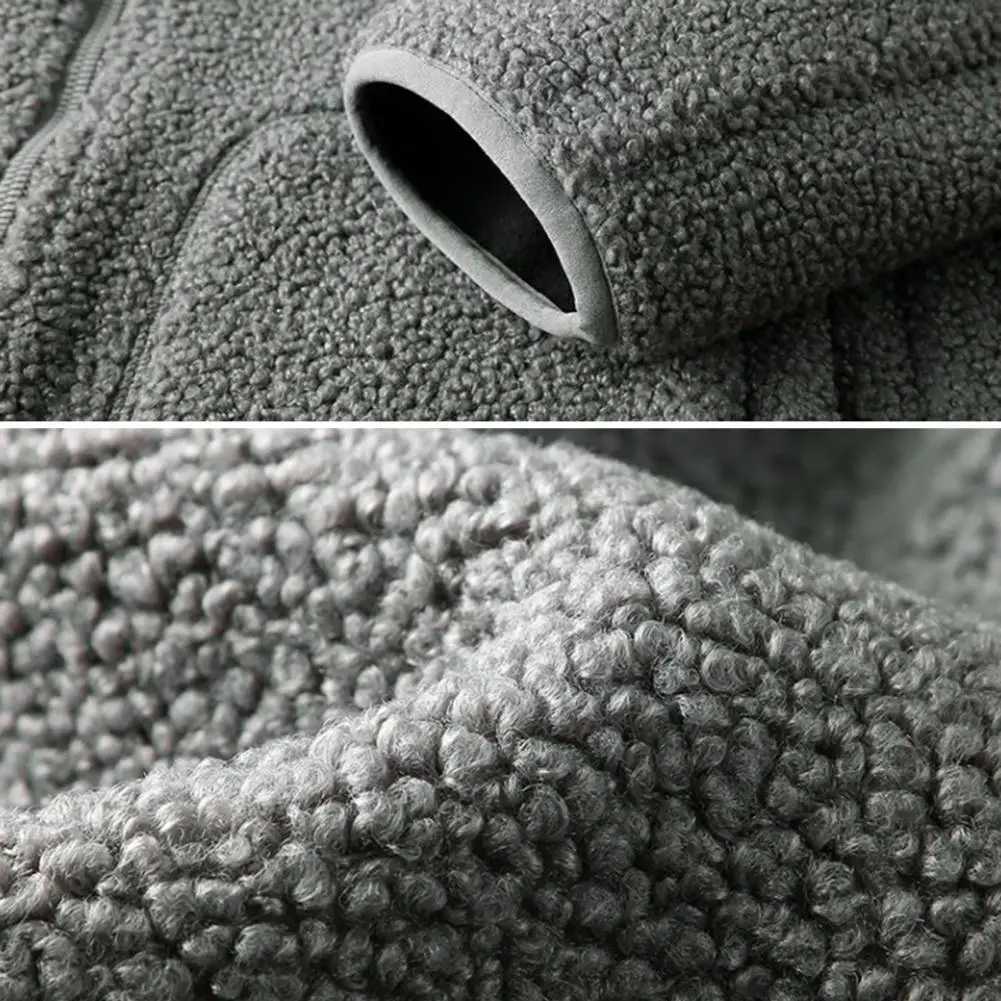 Mens thick velvet jacket mens imitation Ramsworth jacket with stand up collar zipper checkered warm winter jacket with Arctic W241024