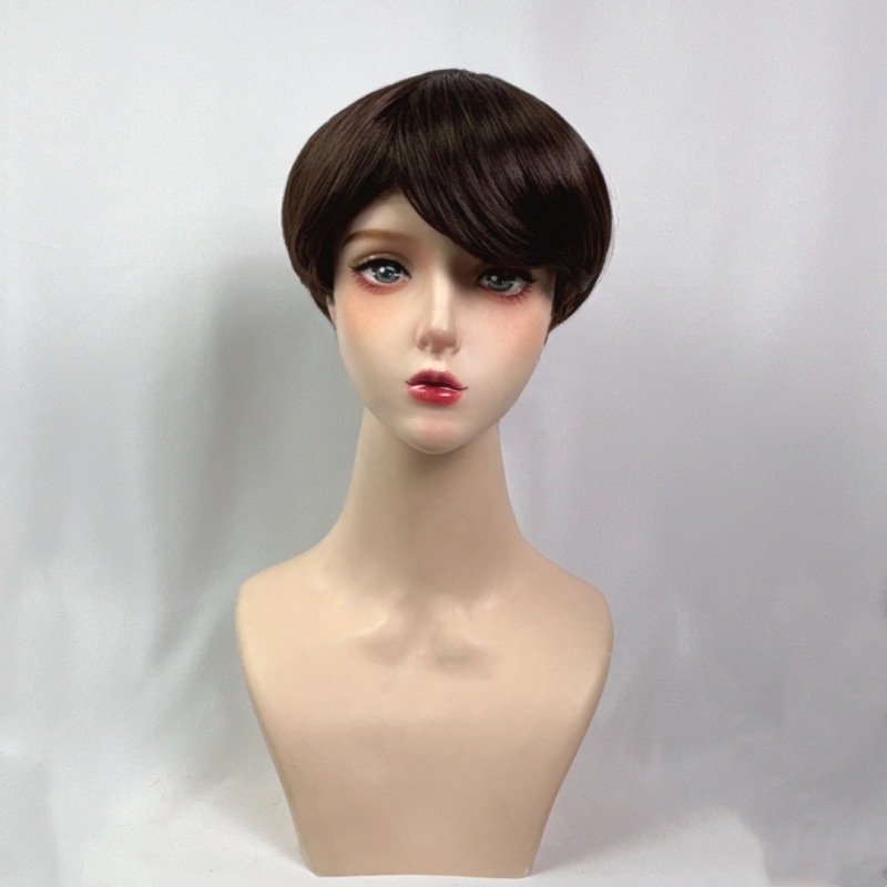 Fashion wig female short straight hair mechanism BOBO chemical fiber wig headpiece wig