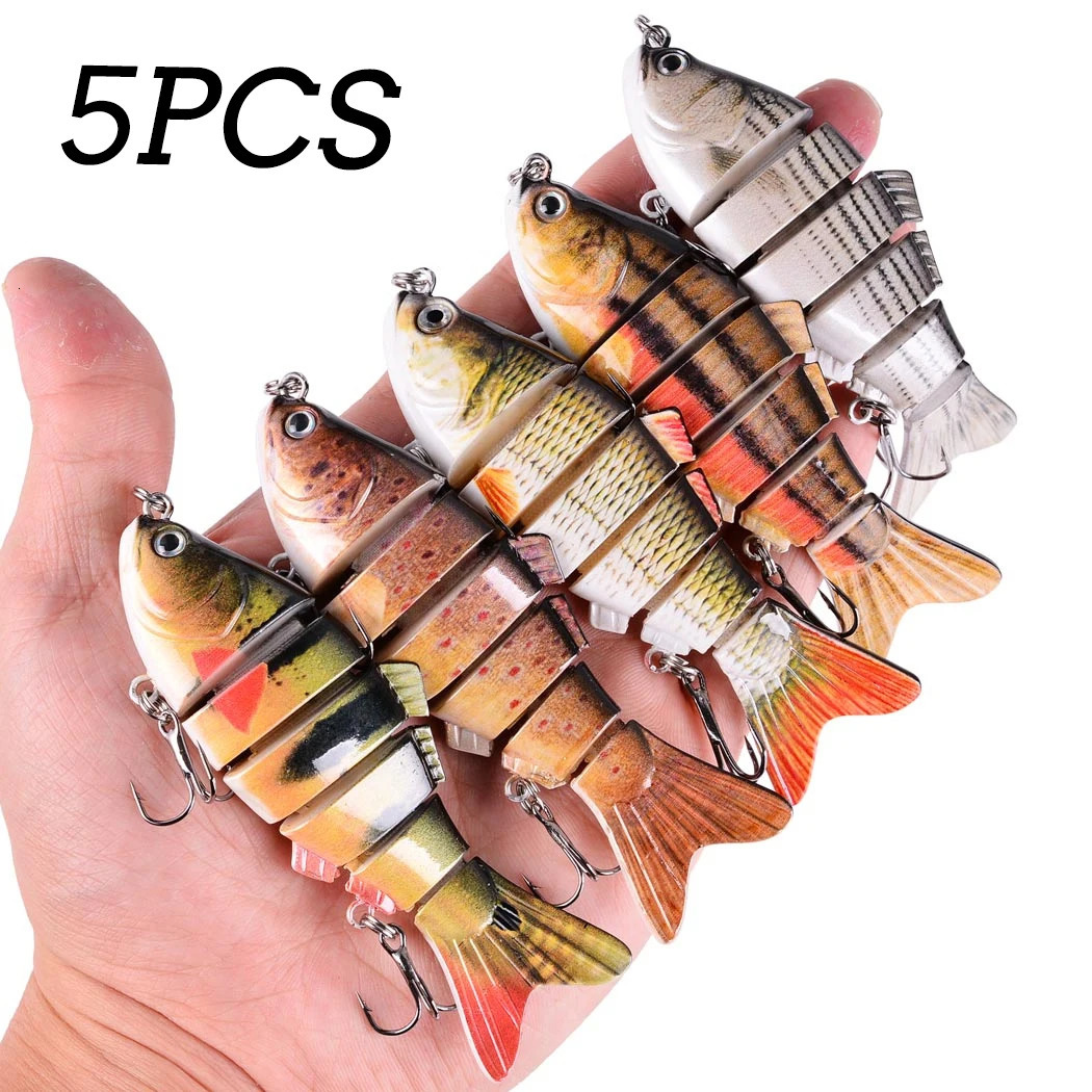 6 Segment Multi Jointed Fishing Lure Sinking 10cm175g Swimbait Artificial Wobblers Crankbait Hard Bait Pesca Tackle 531Pcs 241024
