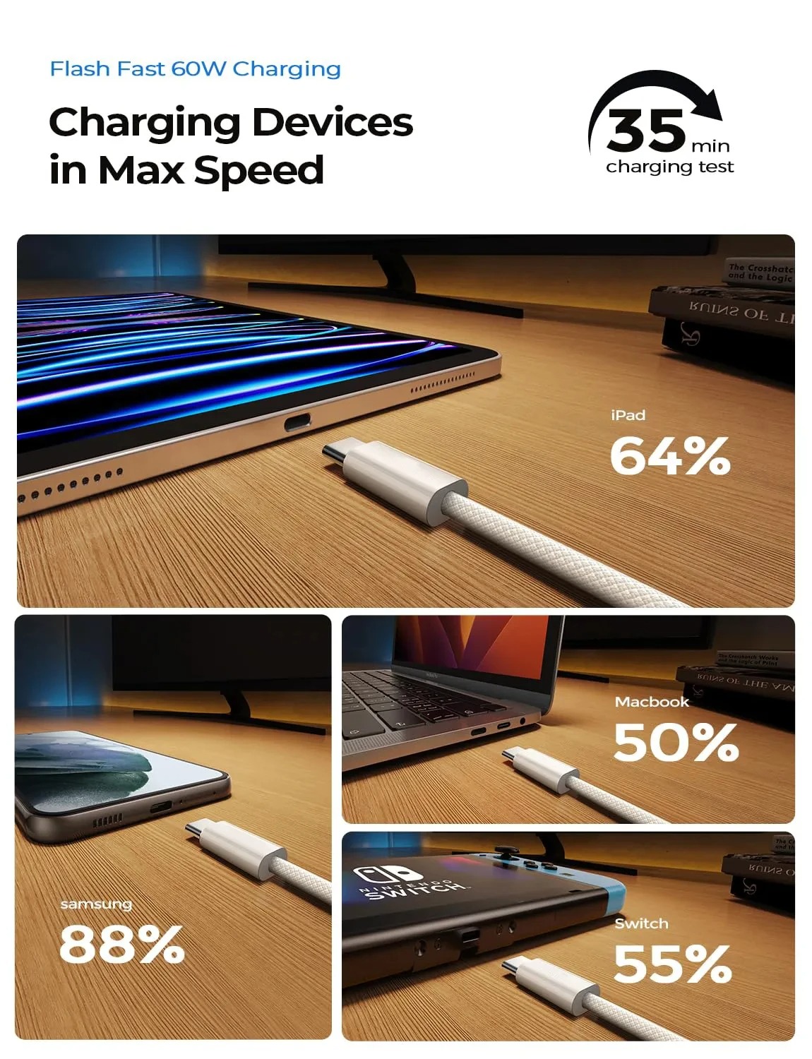 1m 3ft high speed type c cables micro usb-c cable data sync charging line for samsung s6 s7 edge s8 s9 s10 htc lg usb phone wire