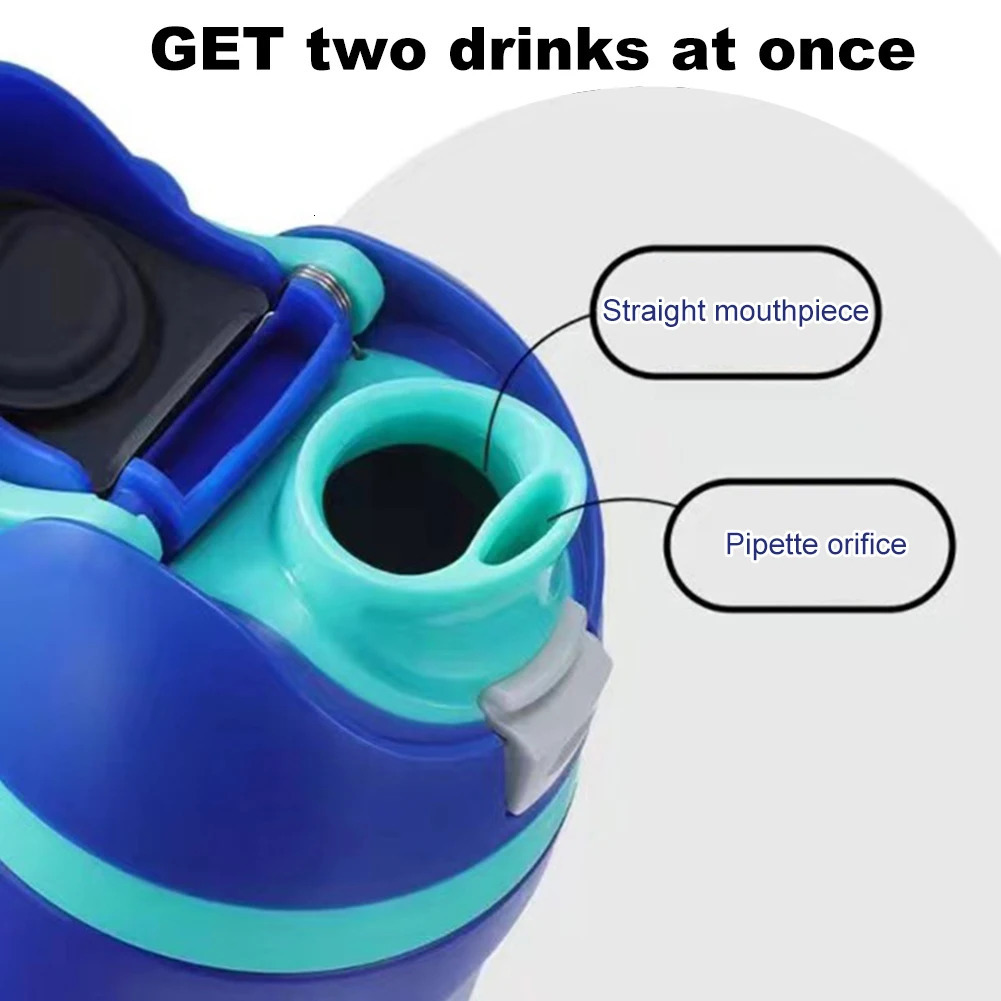 19oz 24oz 32oz Insulated Stainless Steel Water Bottle With Straw Thermos Cup Vacuum Flasks Car For Sports Travel 241025