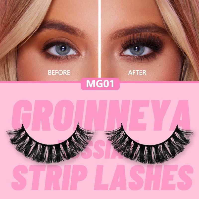 GROINNEYA 5/20 for Russian eyelash curler DD Curling False eyelashes Natural eyelash curler Curling bag 4 styles eyelash extensionW241024