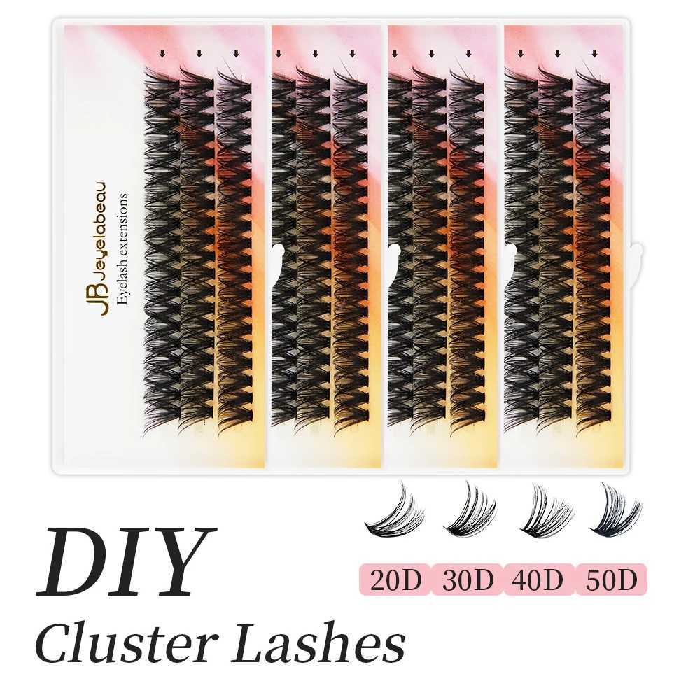 JB Jeyelabeau Russian personal eyelash cluster 60 bundles DIY 8-16mm eyelash extension curl eyelash cluster natural minkW241024