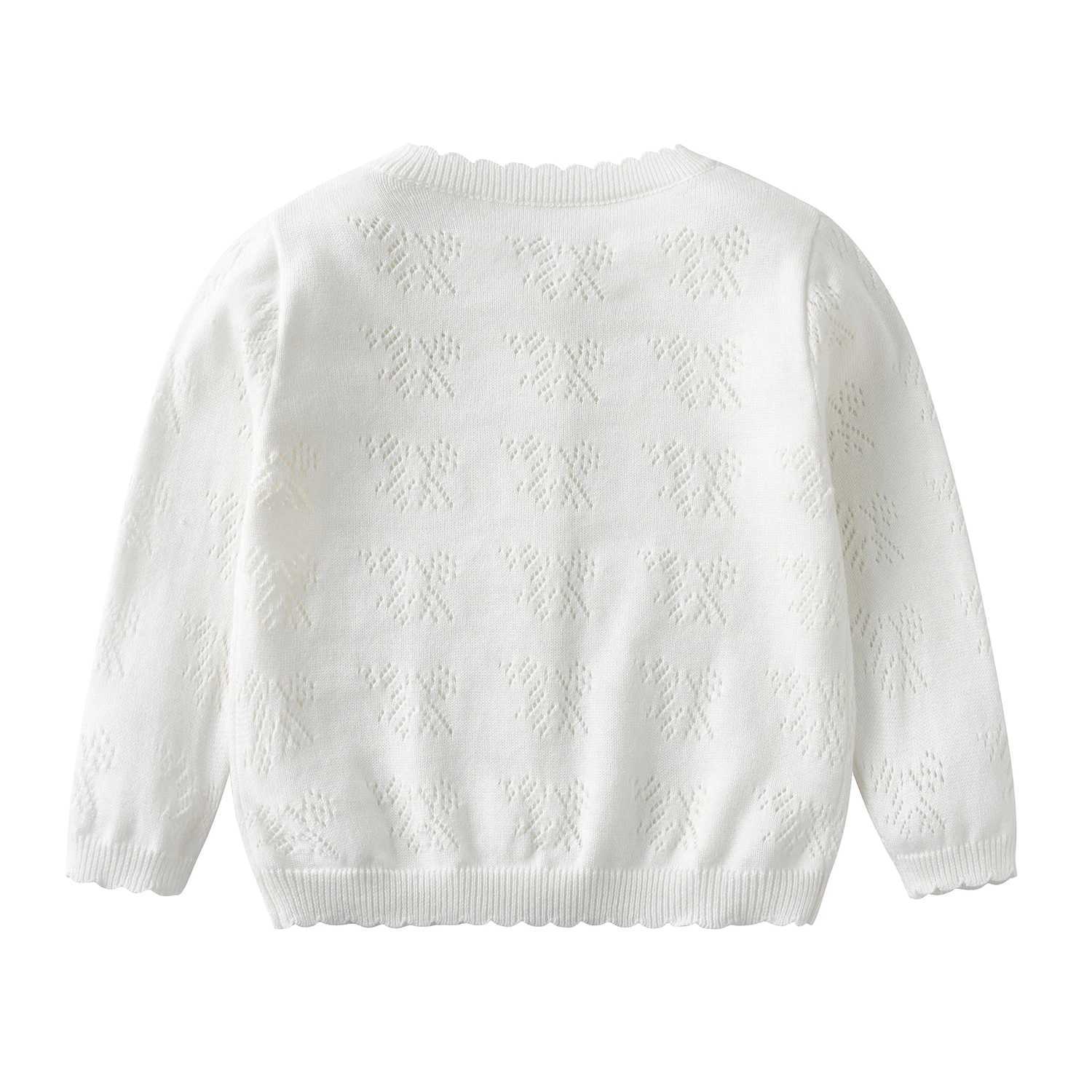 Childrens clothing girls knitted cardigan wool sweater thin spring and summer baby sweater cotton thread childrens coat W241025