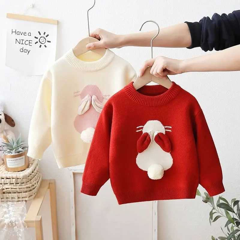 Girls sportswear autumn and winter childrens knitted sportswear baby 7-year-old clothing childrens sportswear W241025