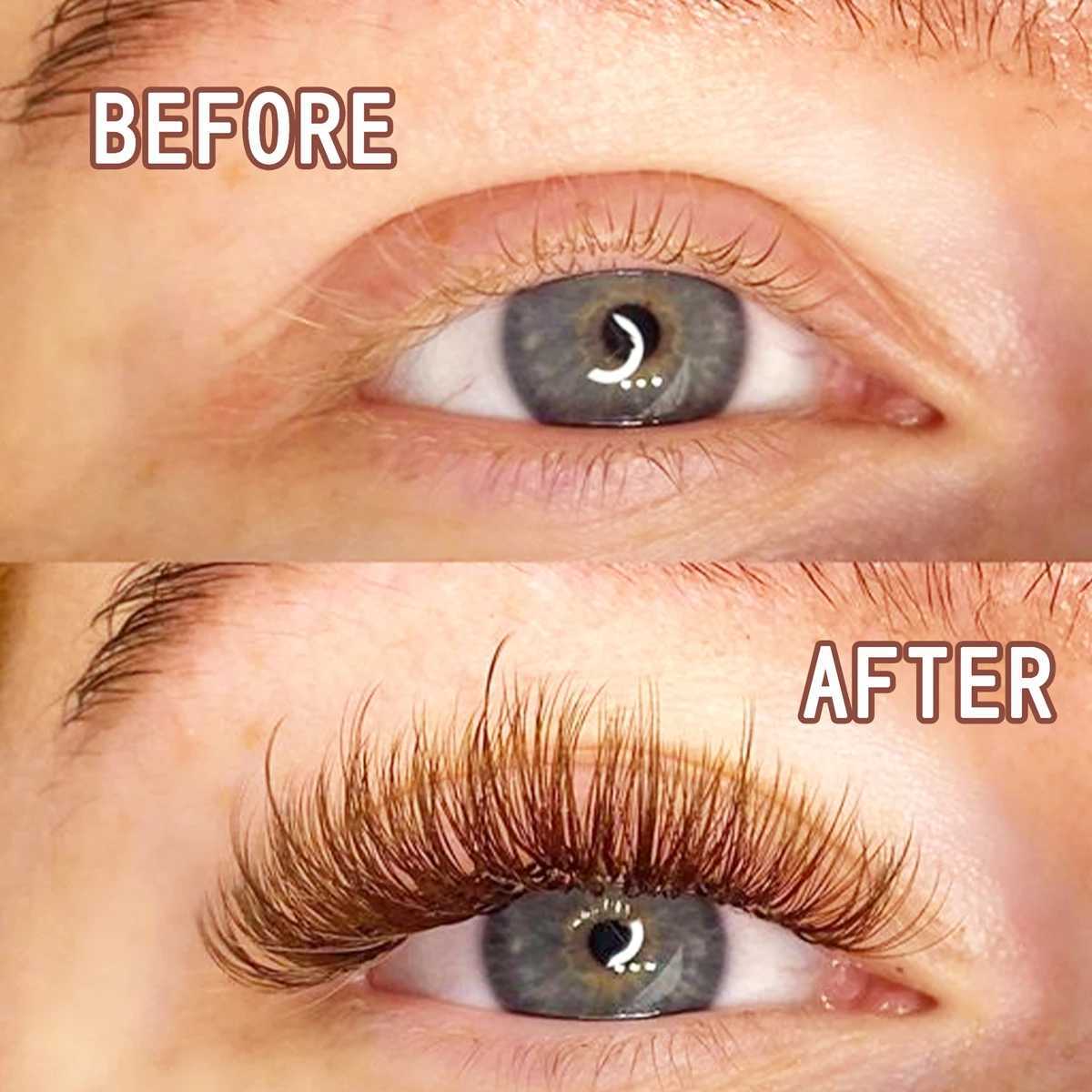 Deep brown simple fan-shaped eyelash extension mixed mink personal eyelash extension high-quality colorful flowering eyelash extensionW241024