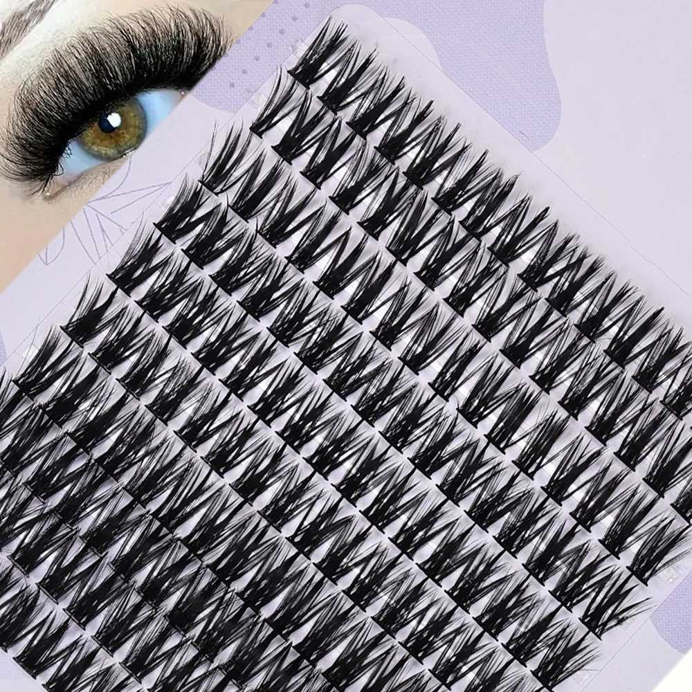 Personal eyelash 160 clusters soft ribbon segmented fake bundle eyelash DIY personal eyelash extensionW241024