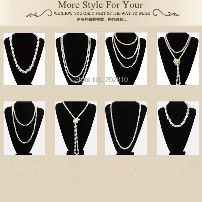 Autumn Winter Collar Hombre Pearl Long Necklace Wear All Match Sweater Collares Para Mujer Jewelry 241010