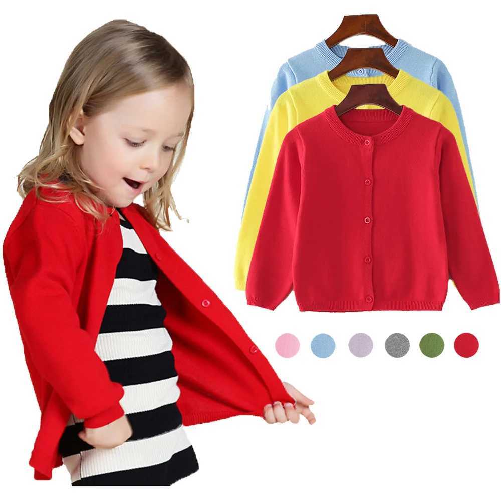 Spring and summer womens cardigan basic cotton childrens clothing mens knitted sweater red childrens cardigan wool sweater W241025