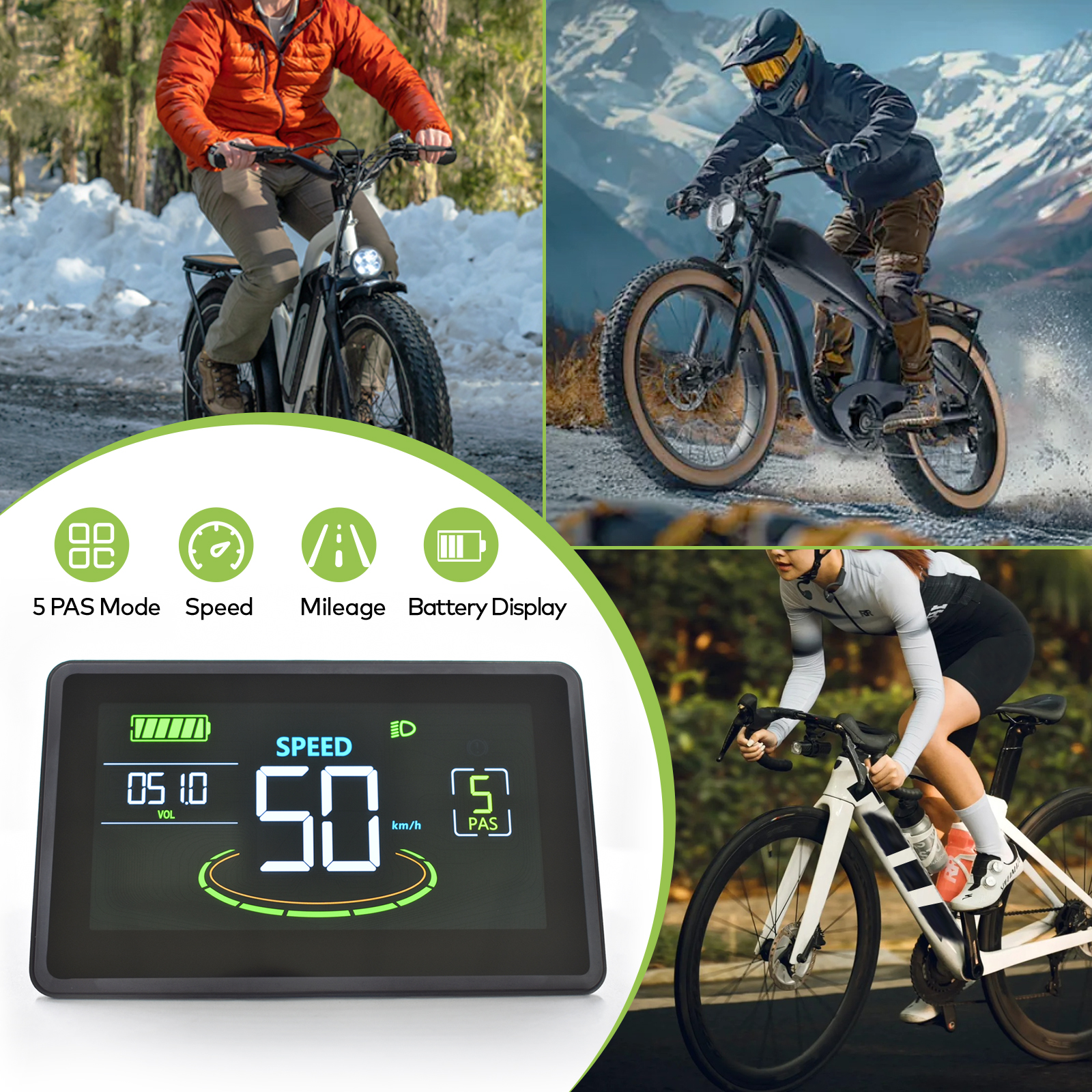 High-Performance H6C Cycle Tracker LED Screen Bike Monitoring System