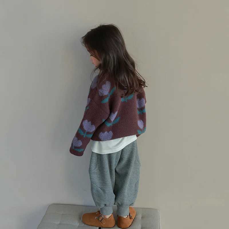 2024 New Knitted Womens Fashion Childrens Dark Coat W241025