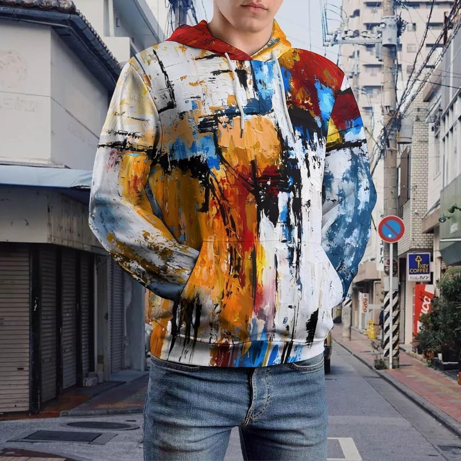 Hoodie for Mens 3D Prints Unisex Graphic Hoodies For Men Realistic Digital Print Pullover Fashionable and Warm