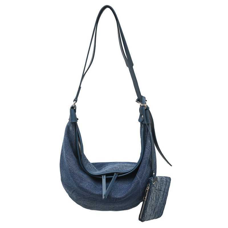 Shoulder Bag Crossbody Bag Trendy Cool Cowboy Bag Pattern Fashion Big Bag Korean Version South Korean Silk Simple 241015