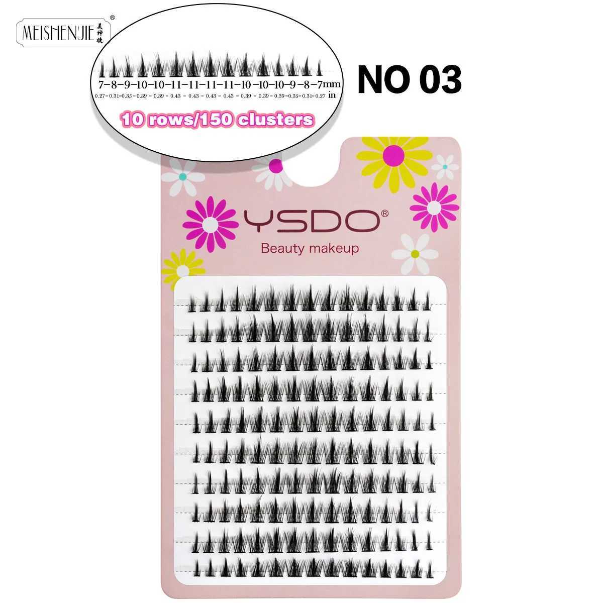 New 10 row personal eyelash natural appearance DIY cluster eyelash reusable extended comic eyelash makeup tool artificial Cils maquillajeW241024