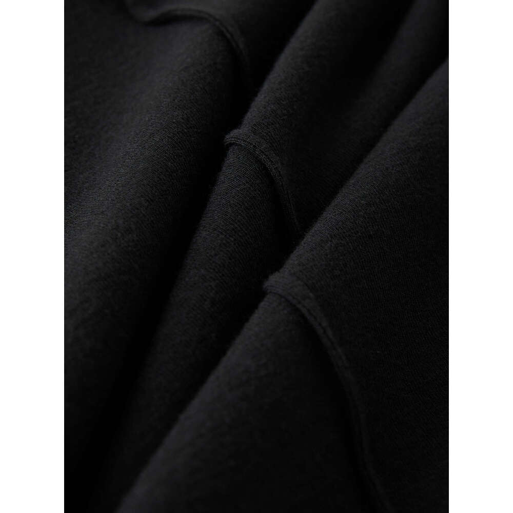 FSLE Knitted Mock Neck Winter Warm All-Match Black Long Pleated Design Dresses Women Sweater Dress 24Fs14498