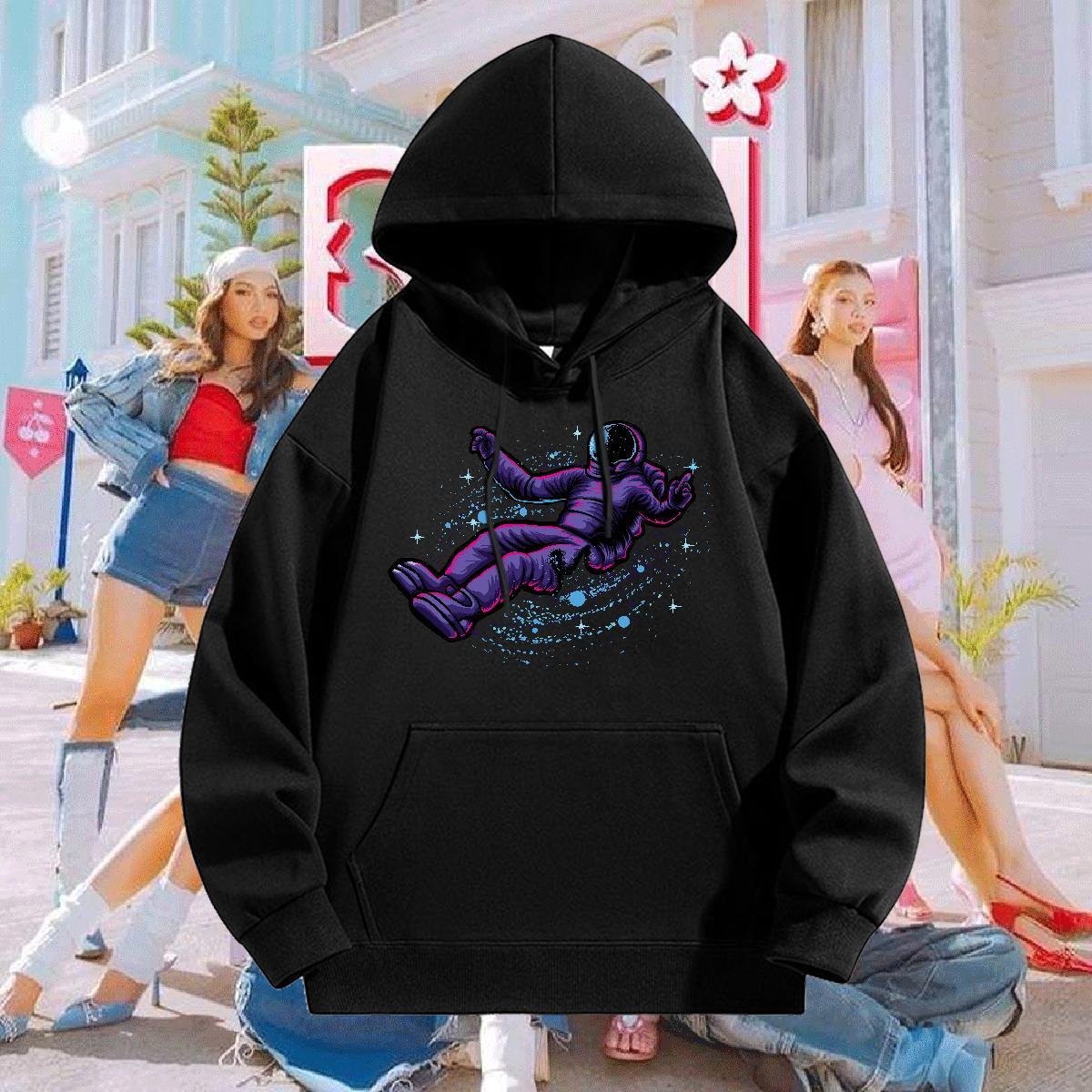 Fashion Design Men Hoodie Breathable Long Sleeve Loose Fit Couples Hoodie DIY Clothes Hoodie Y2K Thick Fleece