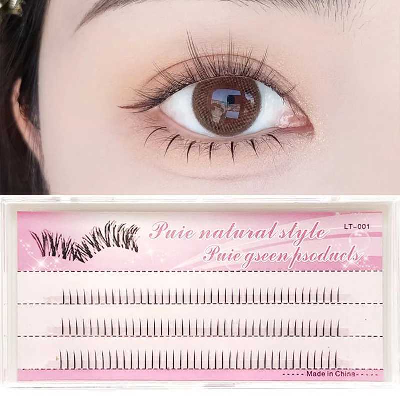 60/120 Clusters Manga Eyelash Professional Makeup Personal Eyelash Lower Eyelash Manga Eyelash Natural Handmade Fake EyelashW241024