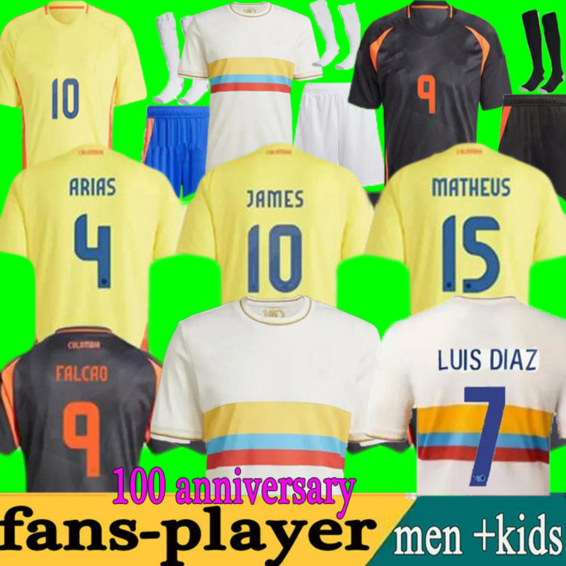 2024 2025 colombia Centenary soccer jersey 100-years anniversary 24 25 LUIS DIAZ james L.DIAZ J.LERMA Copa America men kids kit Football uniform fans player version