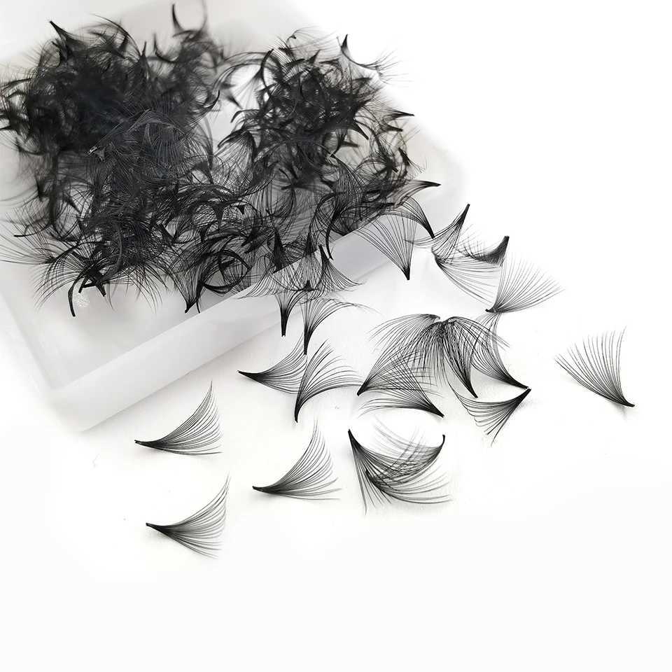 Color 30D 40D Pointy Base Promade Fans Lash Extension Loose Fans Mega Curl Tip Fine Dry 20D Russian Curl Artificial EyelashW241024