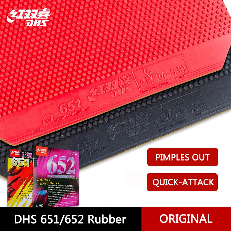 651 652 Table Tennis Rubber Pipsout with Fast Attack Ping Pong Sponge Short Pimples ITTF Approved 241024