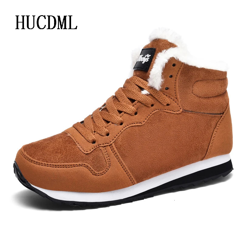 Winter Mens Ankle Boots Warm Plush Snow Platform Boots Neutral Womens Outdoor Anti slip Senator Large Size 47 48 Shoes 241024