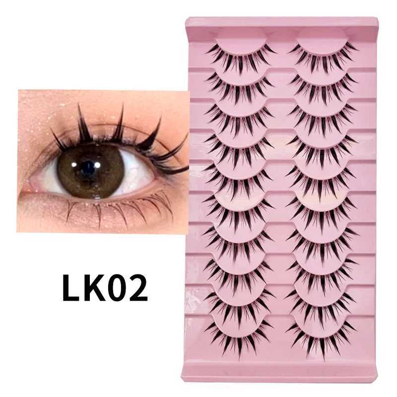 Manga Eyelash 5/10 Natural Eyelash False Eyelash Little Devil Eyelash Anime Eyelash Full Straightening Eyelash MakeupW241024