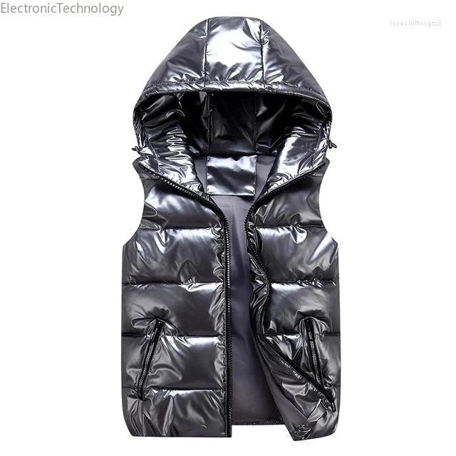 Men's Down Men Winter Bright Color Vest Waistcoat Jacket Bodywarmer Lightweight Windbreaker Coat Cloth
