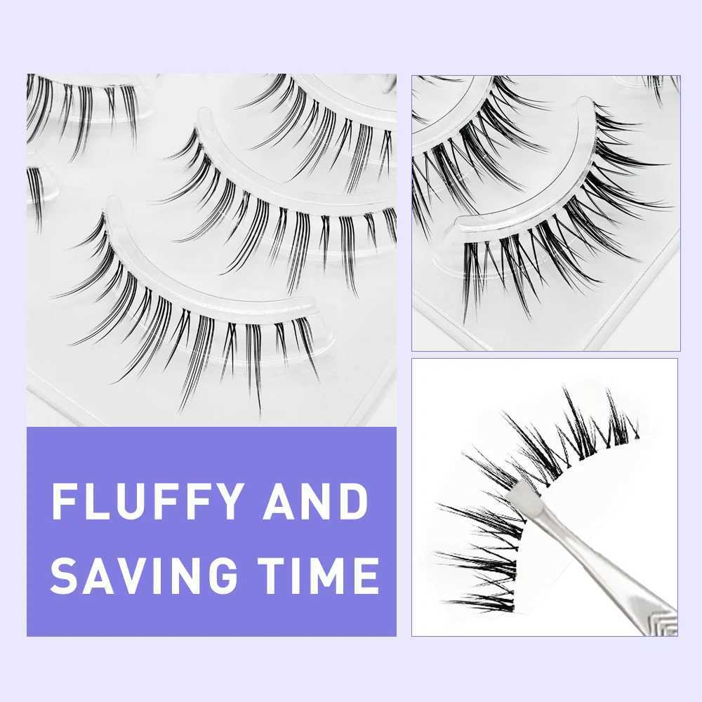 3D eyelash pre made fan A/M shape spiral cluster eyelash mixing expansion personal makeup super natural Wispy DIY pre made PeduncleW241024