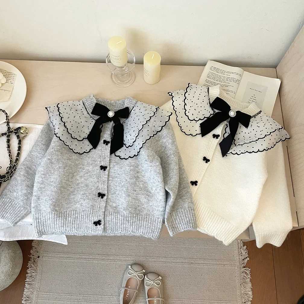 4607 Purchase 2 Wholesale Womens Sweaters 2024 Autumn/Winter Korean Womens Knitted Sweater Bow Open Woolen Sweater W241025