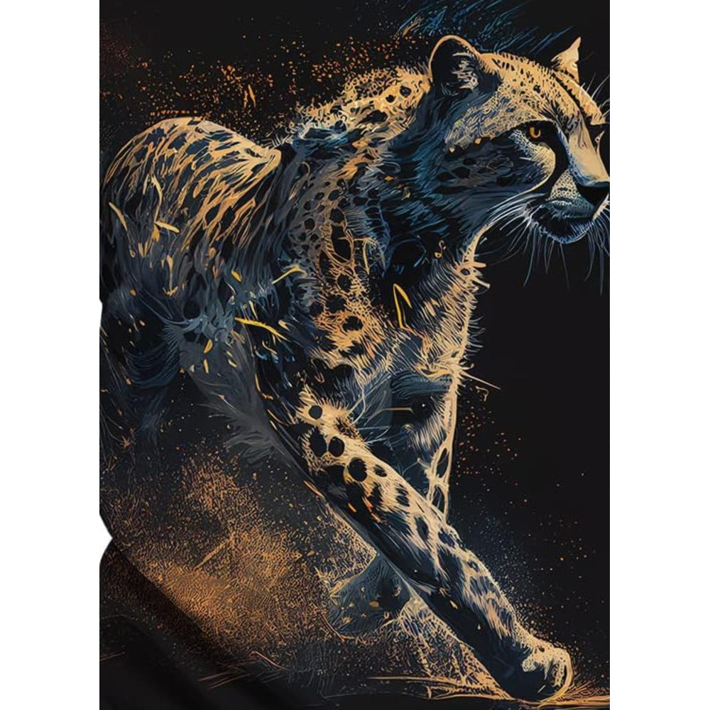 Mens T shirt Men's Leopard Graphic Print Short Sleeve Novelty Cool T-Shirt tee Casual tops summer clothes Hip hop trend