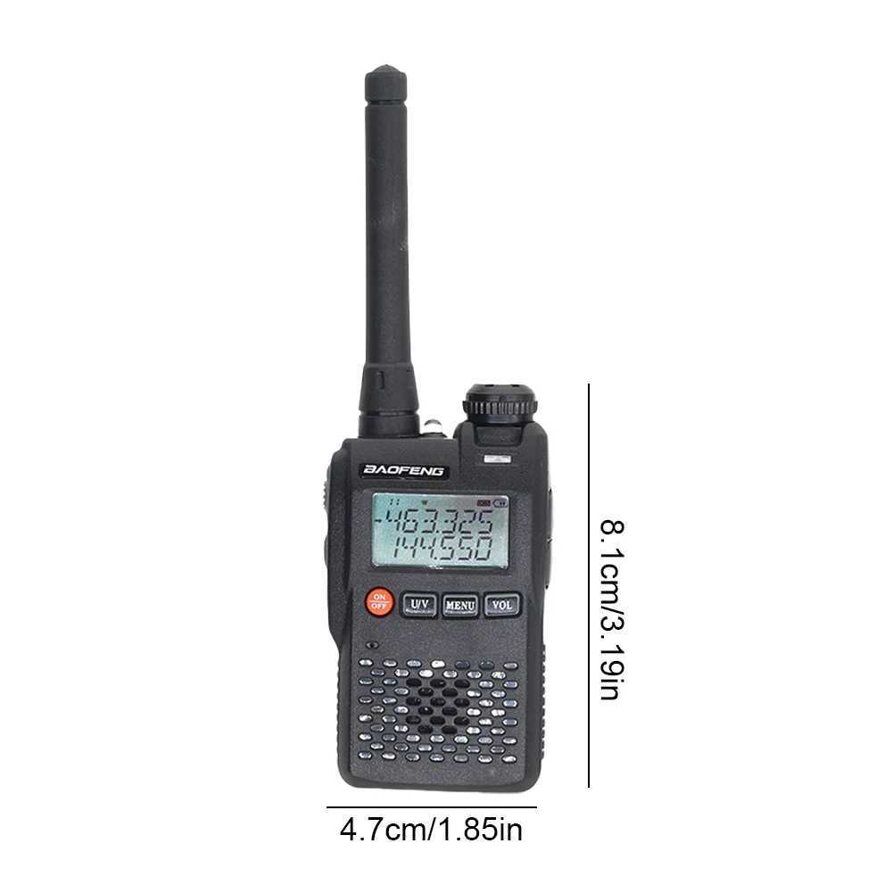 Interphone Baofeng UV-3R Mini Portable FM Radio 136-174MHz 400-470MHz Pocket Walkie Talkie Dual Display Ham FM Transceiver 99 Channel VOX Z241025