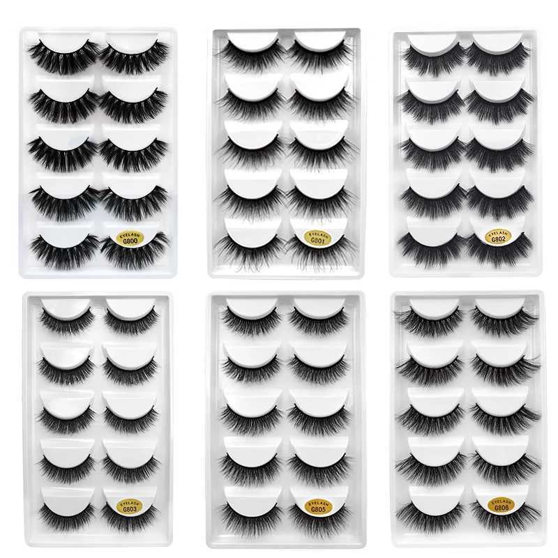 5/3 pairs of eyelash makeup soft and fluffy eyelashes false eyelashes dramatic 3D eyelashes eyelash extension 3D cilia false eyelashesW241024