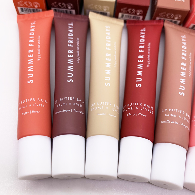 New Summer Fridays Butter Conditioning Mask and Balm Instant Moisture Shine Sheer Tinted Soothing Lip Makeup CL250121